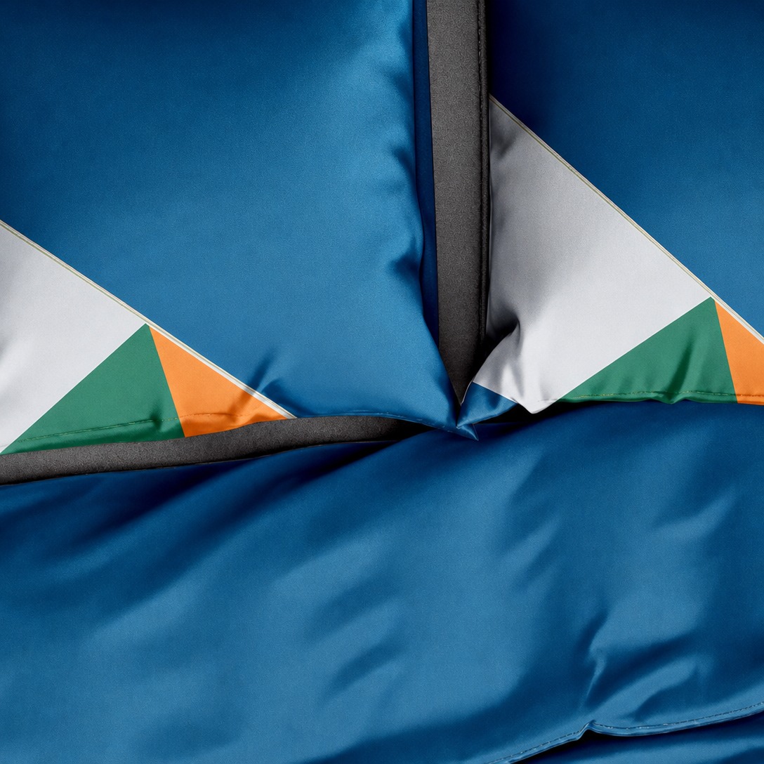 Pillow cover seam and stitched edge detail on a microfiber bedding set - Comfytouch