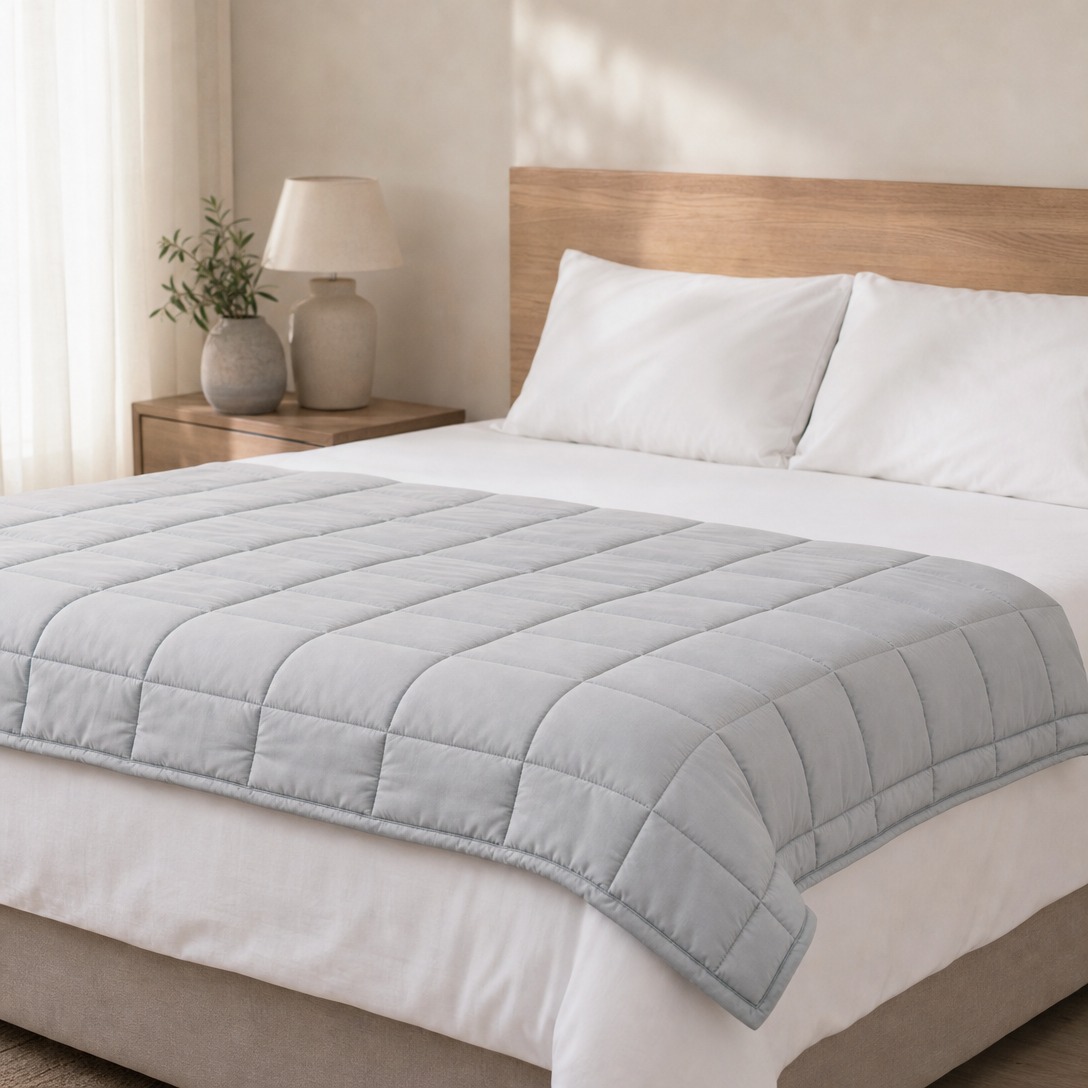 weighted blanket with removable washable cover